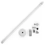 Barre de suspension extensible pour rail spots LED 50-100cm - Blanc