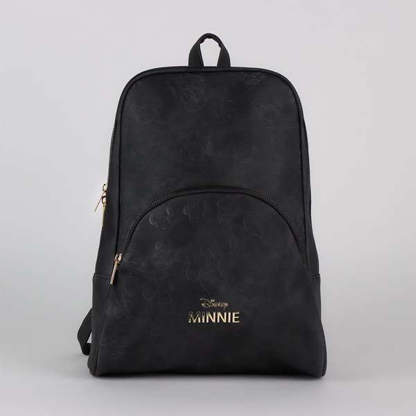 Cerdá Sac à dos casual imitation cuir Minnie, couleur noire, à partir de 3 ans