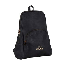 Cerdá Sac à dos casual imitation cuir Minnie, couleur noire, à partir de 3 ans