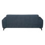 BigBuy Home Canapé trois places Bleu Bois 220 x 87 x 85 cm