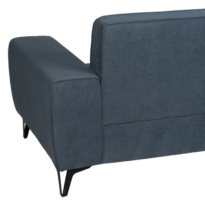 BigBuy Home Canapé trois places Bleu Bois 220 x 87 x 85 cm
