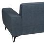BigBuy Home Canapé trois places Bleu Bois 220 x 87 x 85 cm