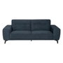 BigBuy Home Canapé trois places Bleu Bois 220 x 87 x 85 cm