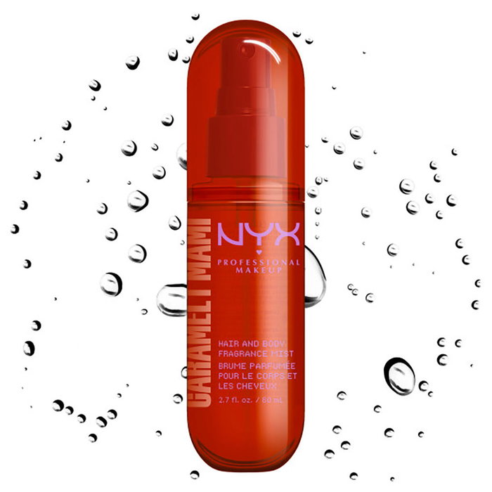 Nyx Professional Make Up HAIR AND BODY body mist caramel mami 80 ml Nyx Professional Make Up HAIR AND BODY body mist caramel mami 80 ml