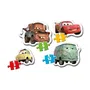 Clementoni My First Puzzles - Voitures - Lot de 4 puzzles évolutifs de 3, 6, 9 et 12 pièces - Jeu éducatif pour enfants à partir de 2 ans