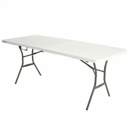 Table Piable Lifetime Blanc Rectangulaire Acier Plastique 185 x 76 x 74 cm