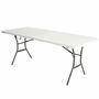 Table Piable Lifetime Blanc Rectangulaire Acier Plastique 185 x 76 x 74 cm