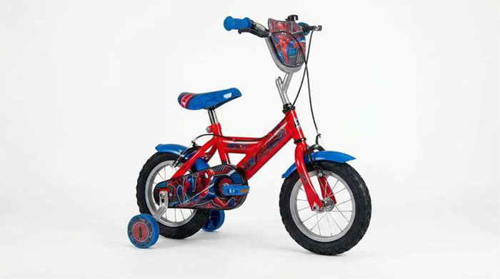 Huffy Bicicleta Spiderman 12" - Vélo pour enfant 3 à 5 ans (3/5 años) - Langue du produit : espagnol