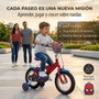 Huffy Bicicleta Spiderman 12" - Vélo pour enfant 3 à 5 ans (3/5 años) - Langue du produit : espagnol