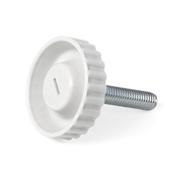 HERRAJES ALK Pièce de nivellement Tamen ∅40 M8x40 en acier gris pour assemblage et fixation