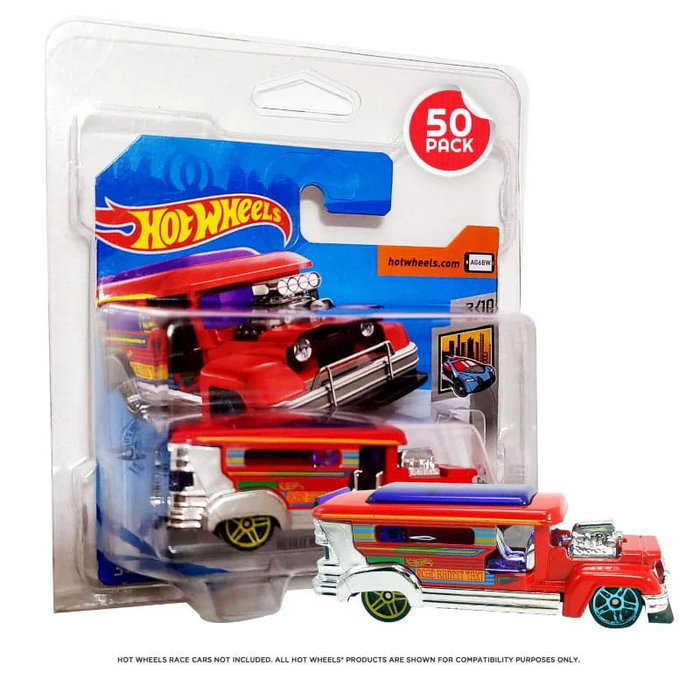 Hot Wheels pack 50 blisters en PET pour European Series Short Card Hot Wheels pack 50 blisters en PET pour European Series Short Card