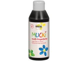 Kreul Peinture à doigts pour textile noire 250ml