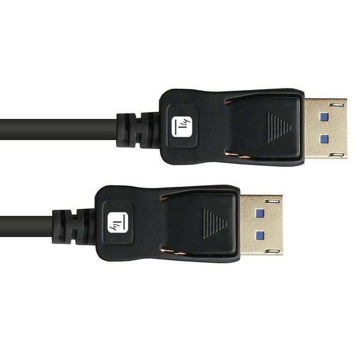 Techly Câble DisplayPort 2.1 Mâle-Mâle 4K 120 Hz HDR10+ Audio-Vidéo 1 m Noir Techly Câble DisplayPort 2.1 Mâle-Mâle 4K 120 Hz HDR10+ Audio-Vidéo 1 m Noir