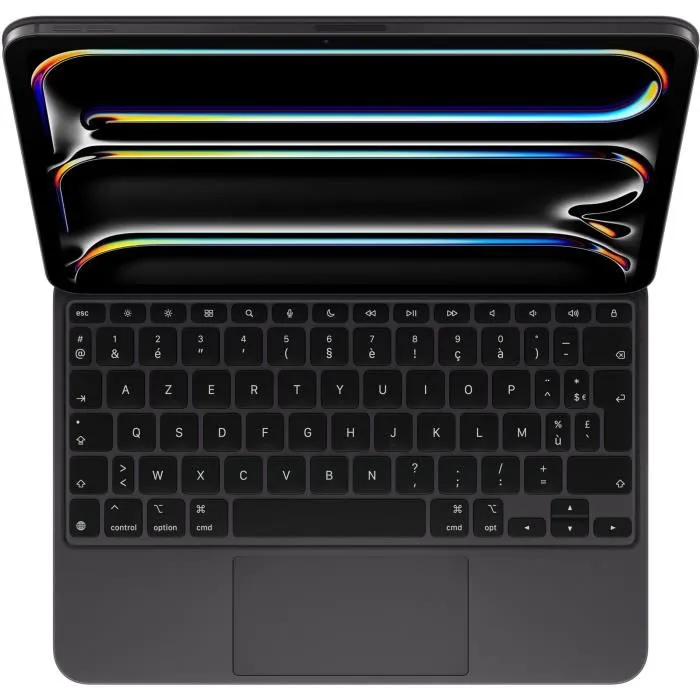 Apple Magic Keyboard pour iPad Pro 11 pouces (M4) - Clavier rétroéclairé avec Trackpad - Housse de protection - Version française - Noir Apple Magic Keyboard pour iPad Pro 11 pouces (M4) - Clavier rétroéclairé avec Trackpad - Housse de protection - Version française - Noir
