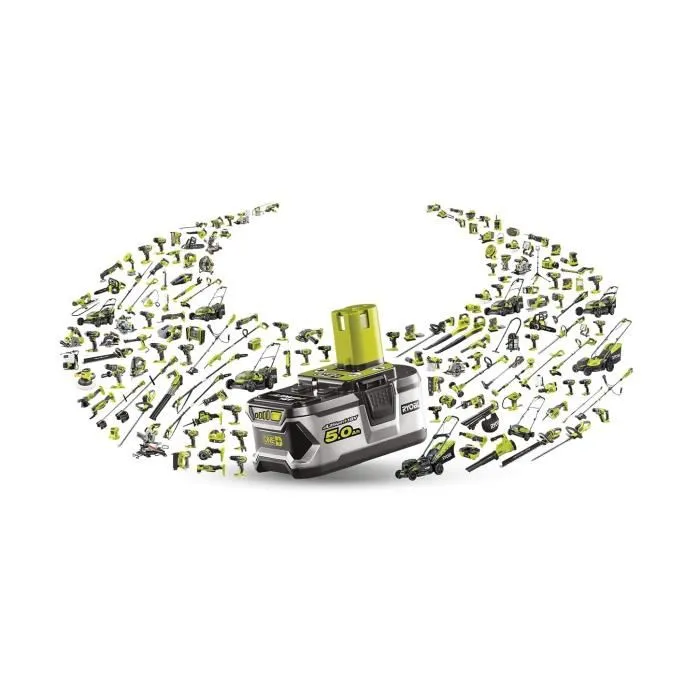 Ryobi Projecteur LED 18V ONE+ RLFD18-0 - 3 Intensités (1800, 800, 400 Lumens) - Tête Orientable à 360° - Compatible Gamme ONE+