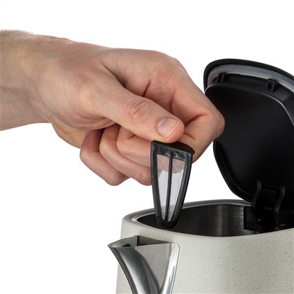 Russell Hobbs 26960-70 Hervidor électrique Luna Stone 1,7 L avec fonction ébullition rapide et bec verseur précis