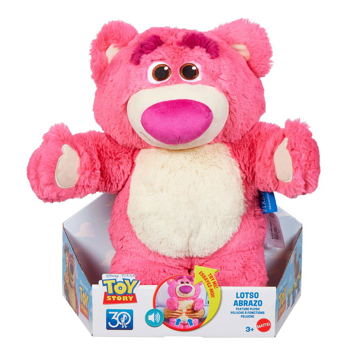 Mattel Peluche Interactive Lotso Disney Pixar Toy Story - Chante, Riait, 35 cm - Version Française Mattel Peluche Interactive Lotso Disney Pixar Toy Story - Chante, Riait, 35 cm - Version Française