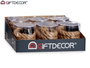 Giftdecor Suspension Corde Naturelle Marron 9,5x103x9,5 cm avec Douille E27 (Set de 12)