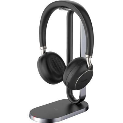 Yealink BH76 Casque audio sans fil pour appels et musique, réduction de bruit ANC, micro à boom rétractable, USB-A, Bluetooth, station de charge, Noir - Prise UK Yealink BH76 Casque audio sans fil pour appels et musique, réduction de bruit ANC, micro à boom rétractable, USB-A, Bluetooth, station de charge, Noir - Prise UK