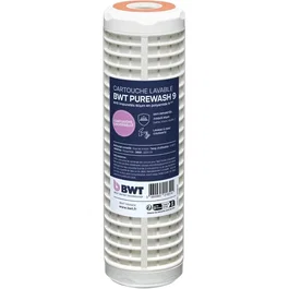 BWT - Cartouche lavable de préfiltration 50 µm - Filtre économique retenant les particules grossières - Nettoyage simple au robinet