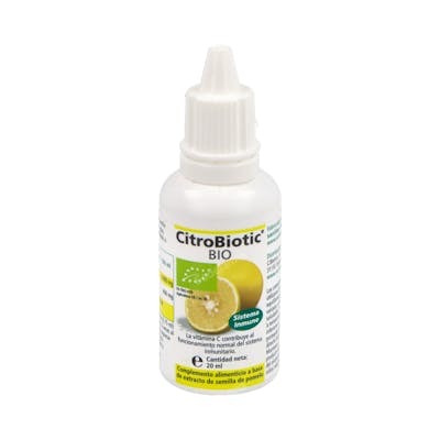 SANITAS Citrobiotic Extrait de Semence de Pamplemousse 20 ml - Complément Alimentaire avec Vitamine C SANITAS Citrobiotic Extrait de Semence de Pamplemousse 20 ml - Complément Alimentaire avec Vitamine C