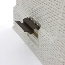 Curver Bac à litière pour chat avec tiroir, en rotin plastique résistant, 51x38.5x39.5 cm, Blanc