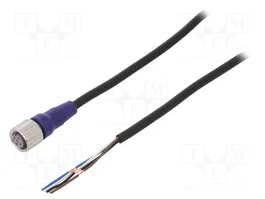 OMRON Câble pour capteurs M12 femelle droit 4 broches 5m