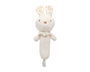 KioKids - Hochet en peluche lapin, doux et stimulant pour bébés 0+, développement sensoriel, blanc, 18 cm