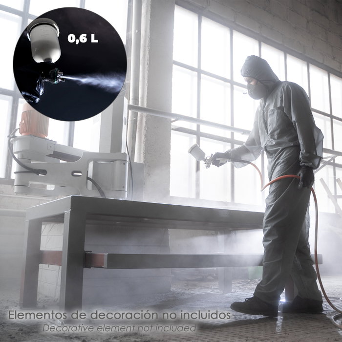 WOLFPACK LINEA PROFESIONAL Pistola de pintura neumática avec réservoir de 0,6 L et buse de 1,5 mm
