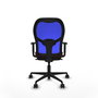 Piqueras y Crespo Chaise de Bureau Jorquera - Assise Granat et Dossier Bleu
