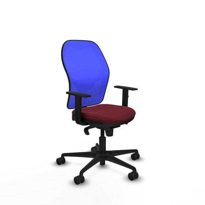 Piqueras y Crespo Chaise de Bureau Jorquera - Assise Granat et Dossier Bleu Piqueras y Crespo Chaise de Bureau Jorquera - Assise Granat et Dossier Bleu