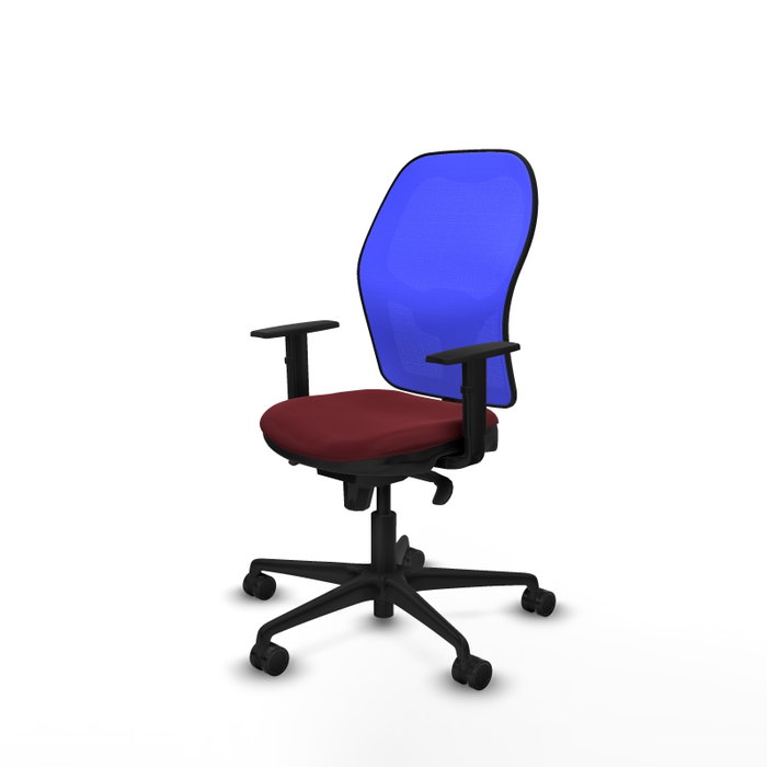 Piqueras y Crespo Chaise de Bureau Jorquera - Assise Granat et Dossier Bleu Piqueras y Crespo Chaise de Bureau Jorquera - Assise Granat et Dossier Bleu