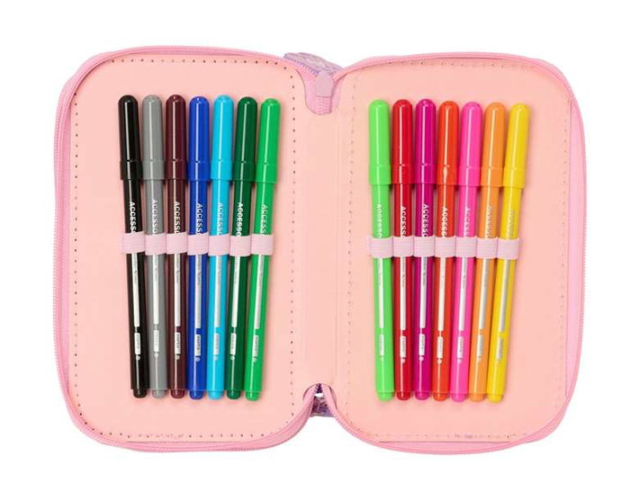 Safta Trousse Triple K-Pop Demon Hunters Chibi 37 Pièces Safta Trousse Triple K-Pop Demon Hunters Chibi 37 Pièces
