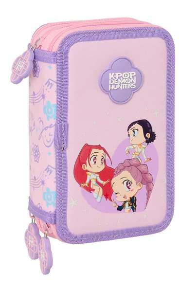Safta Trousse Triple K-Pop Demon Hunters Chibi 37 Pièces Safta Trousse Triple K-Pop Demon Hunters Chibi 37 Pièces