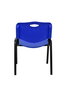 Nowy Styl Chaise Iso en PVC Bleu sans bras