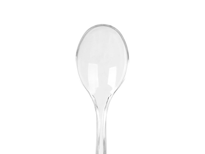 Kinvara Lot de 36 cuillères à café en plastique transparent 13 x 16 x 2 cm (Set de 48)