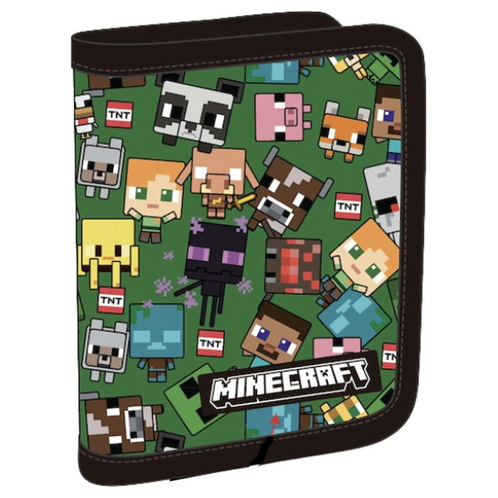 MANENTI Monedero à fermeture éclair Characters Minecraft MANENTI Monedero à fermeture éclair Characters Minecraft