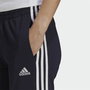 Pantalon de sport long Adidas Essentials 3 Bandas W Blue marine Femme