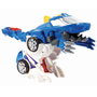V-Tech Switch&Go Dinos Patrulla El Tericinosaurio 80-195022 - Voiture de police qui se transforme en dinosaure (Jeu en espagnol)