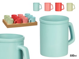 Vessia Jarra Céramique Couleurs Vives 550 ml 13x12x9 cm (Set de 24)
