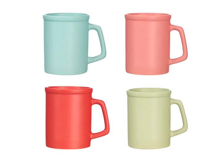 Vessia Jarra Céramique Couleurs Vives 550 ml 13x12x9 cm (Set de 24) Vessia Jarra Céramique Couleurs Vives 550 ml 13x12x9 cm (Set de 24)