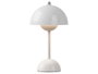 Giftdecor Lampe Champignon Blanche 1.5W avec Batterie Lithium et 3 Couleurs 16x30x16 cm (Set de 4)