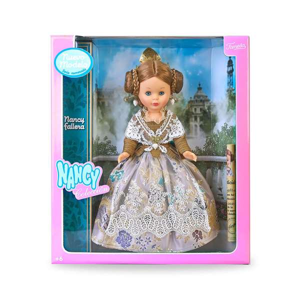 Famosa - Nancy Collection Fallera, poupée habillée d'un costume régional authentique de la Communauté Valencienne