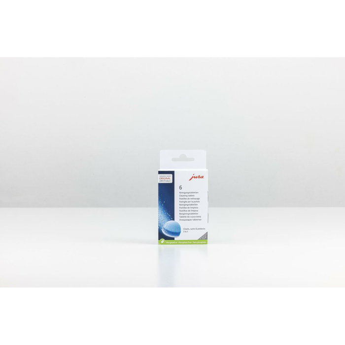 Jura Pastilles de nettoyage 3 Phases pour machine à café automatique - Lot de 6