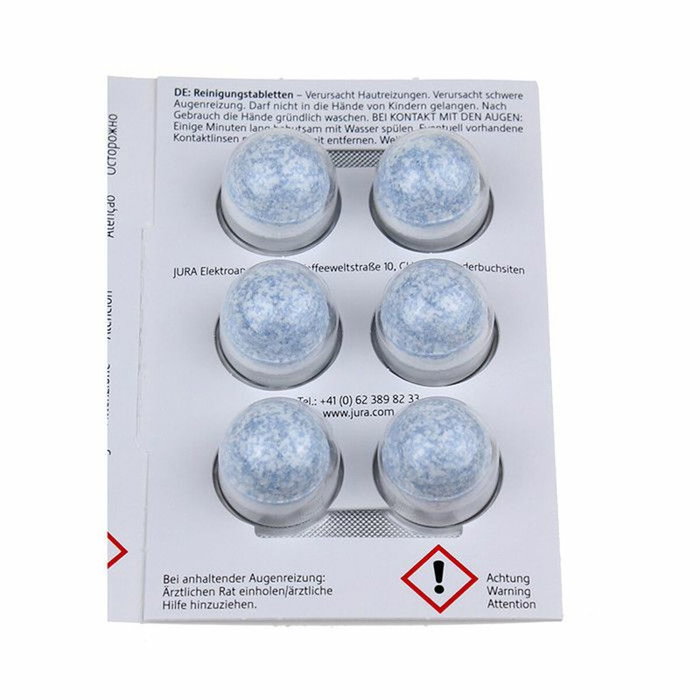 Jura Pastilles de nettoyage 3 Phases pour machine à café automatique - Lot de 6