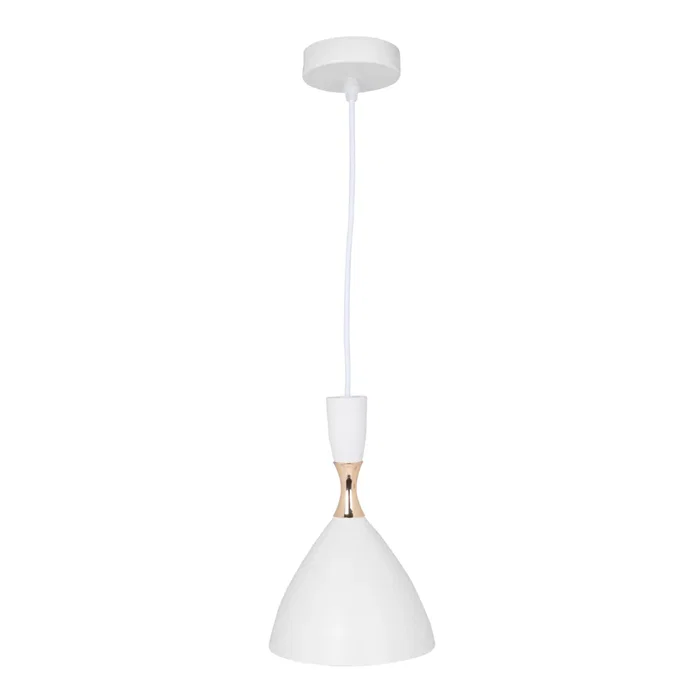 SKD - Làmpara Colgante Lia P127-W, Lampe Suspendue Métallique, Lumière LED E27, Cable Hauteur Réglable SKD - Làmpara Colgante Lia P127-W, Lampe Suspendue Métallique, Lumière LED E27, Cable Hauteur Réglable