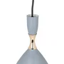 SKD - Làmpara Colgante Lia P127-W, Lampe Suspendue Métallique, Lumière LED E27, Cable Hauteur Réglable