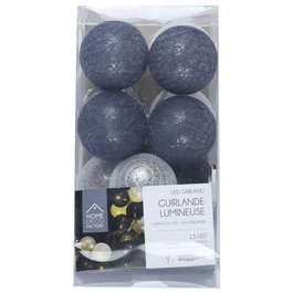 Home Deco Factory Guirlande Lumineuse USB 15 LED Bleu