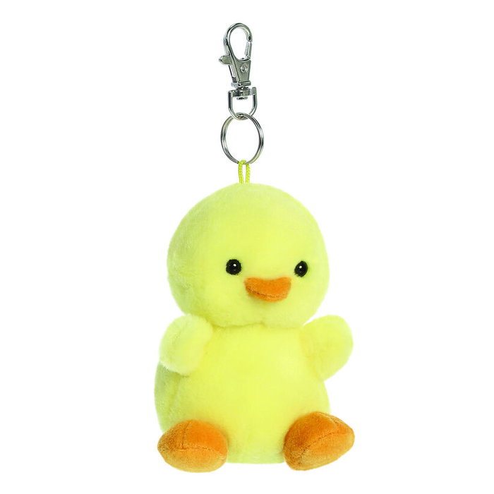 Aurora Peluche Llavero Pollito Palm Pals 10 cm - Jouet Doux pour Enfants