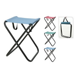 Redcliffs Tabouret de camping pliant couleurs assorties Capacité 110 kg Poignée ergonomique 30x43x60 cm